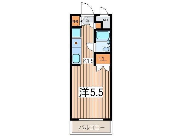 セザ－ル第二鶴間の物件間取画像